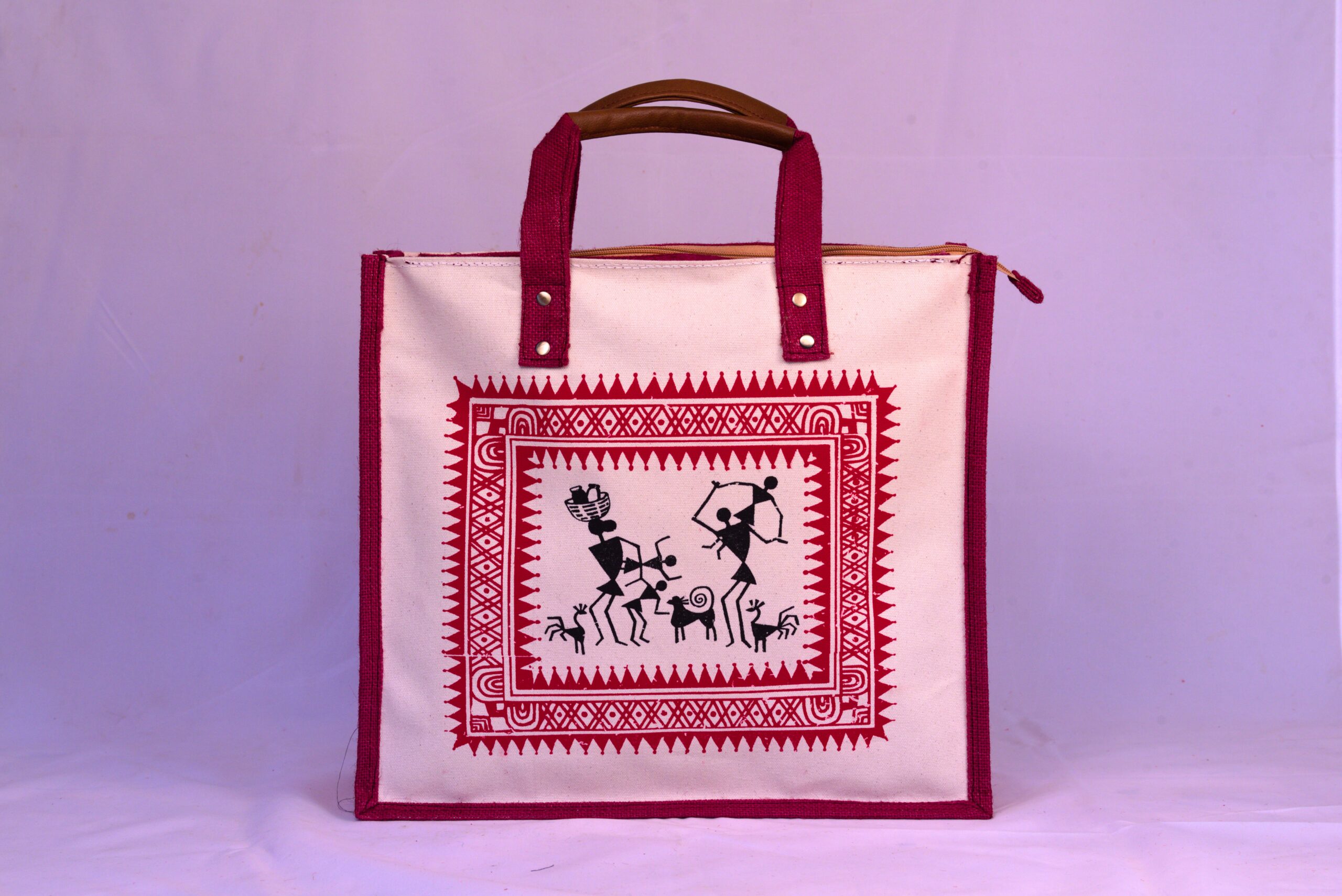 Jute Bag For Ladies Manufacturer - FL 001 A - handcraftCustom.com