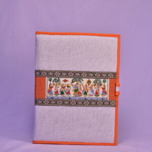 Patachitra jute folder file.