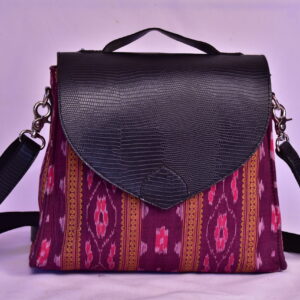 Sambalpuri big sling bags with flap.