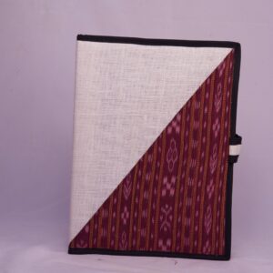 Jute Folder with border & Flap